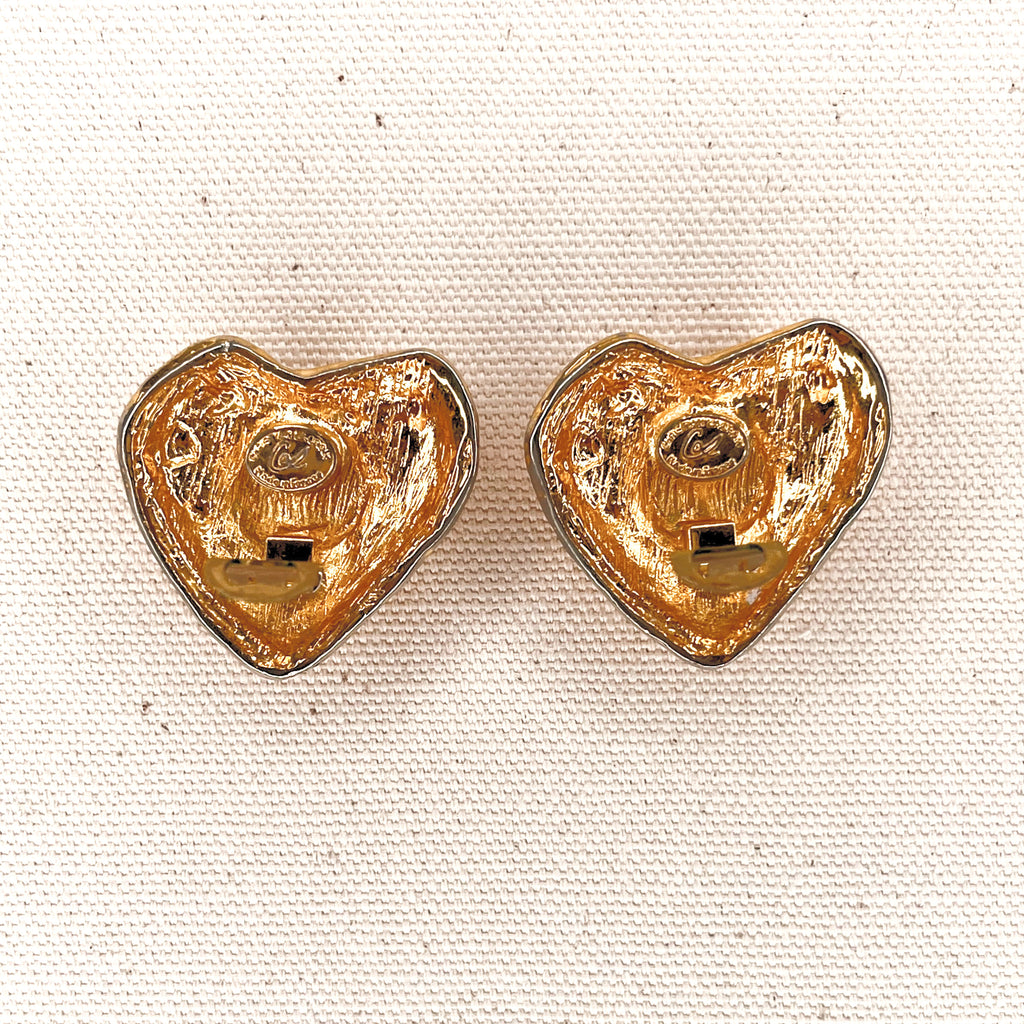 CHRISTIAN LACROIX CHRISTIAN LACROIX - Heartclip Earrings - ALE PARIS Luxury Vintage