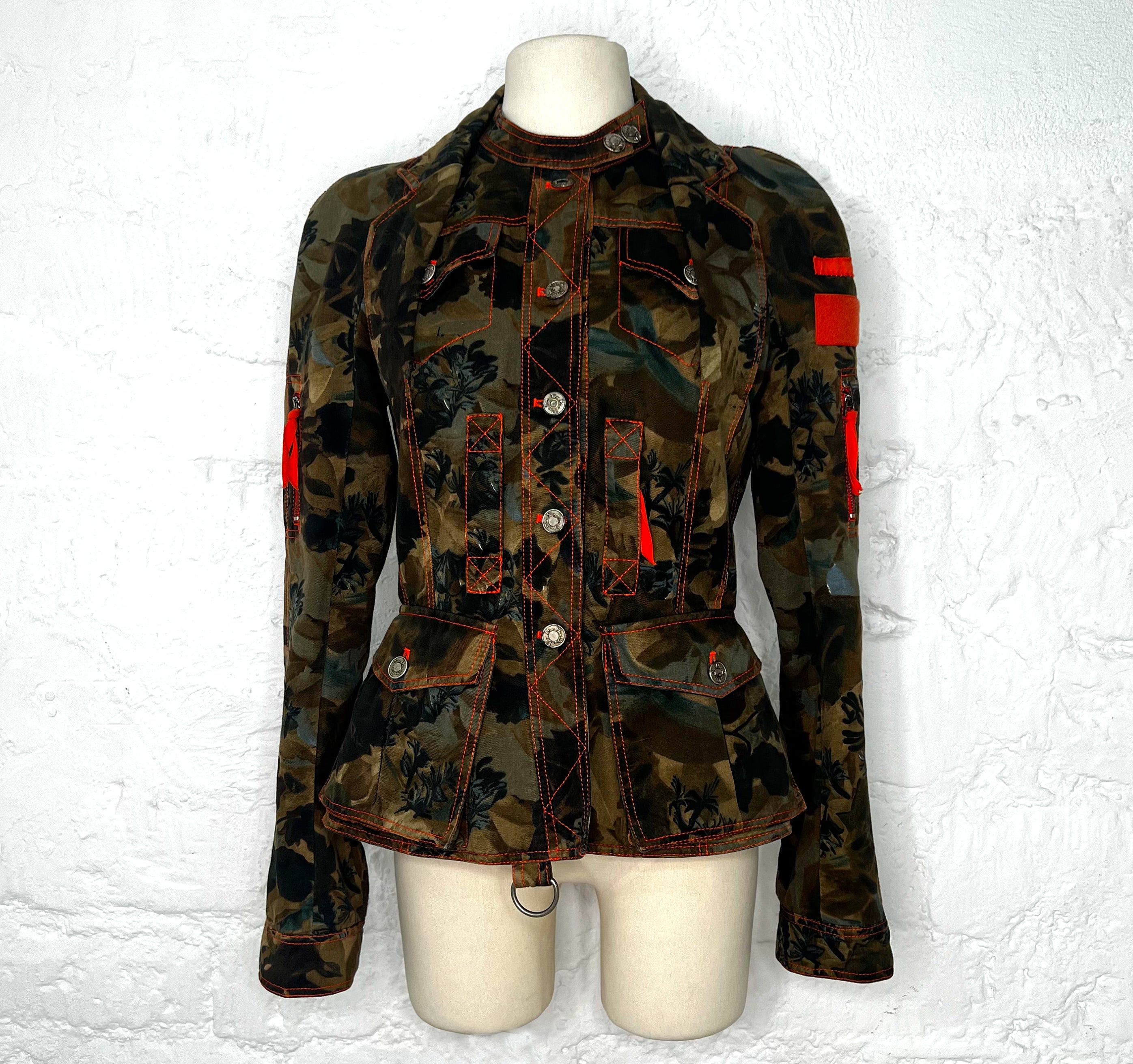 CHRISTIAN DIOR CHRISTIAN DIOR - Camo Fitted Bar Jacket - ALE PARIS Luxury Vintage
