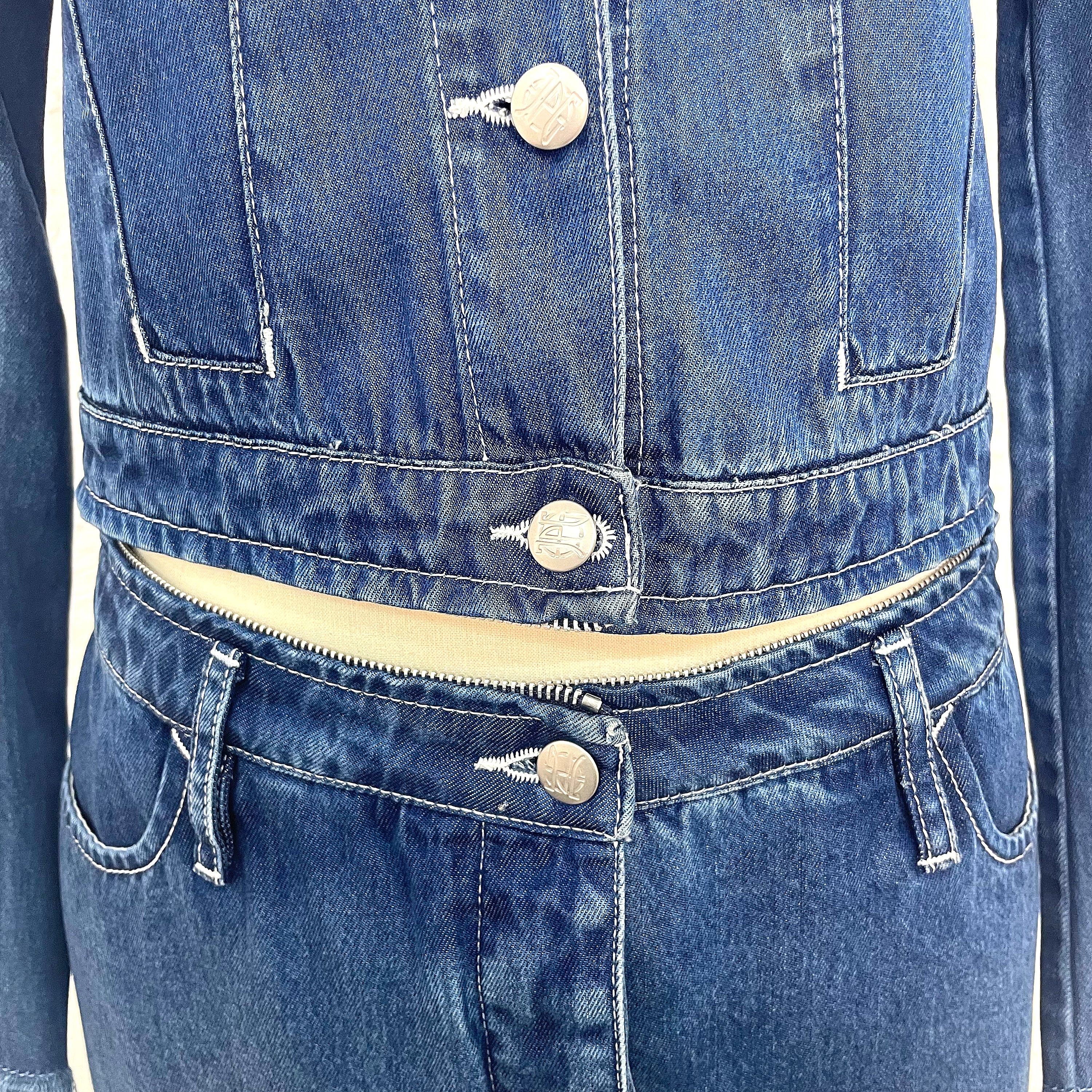 JEAN PAUL GAULTIER JEAN PAUL GAULTIER - Denim Set Dress - ALE PARIS Luxury Vintage
