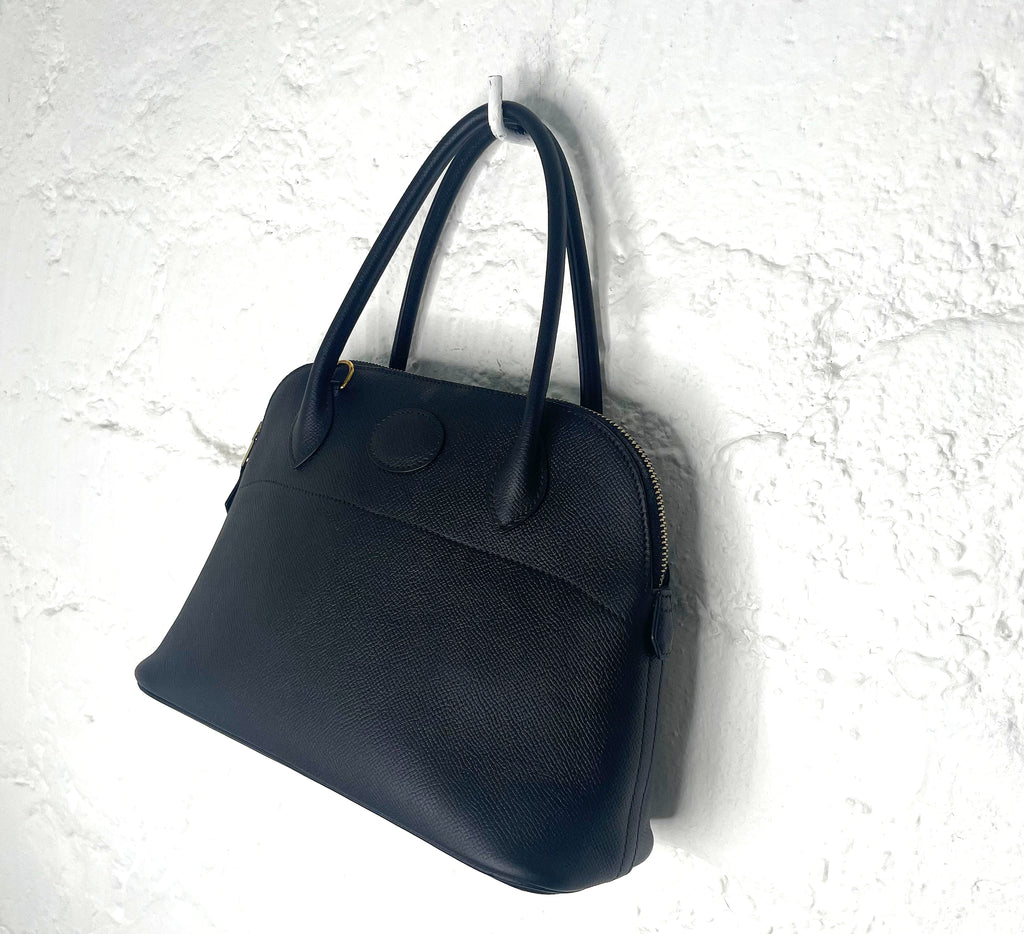 HERMÈS HERMES - Black Mini Bolide Bag - ALE PARIS Luxury Vintage