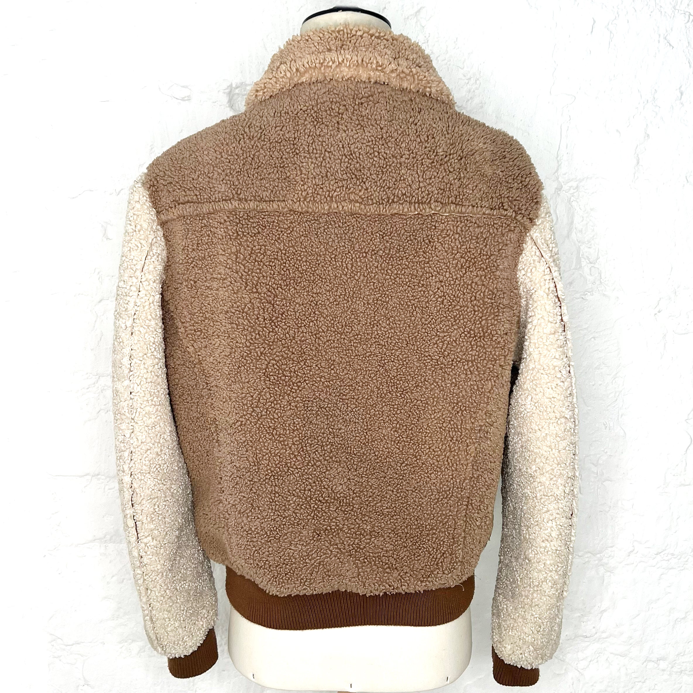 AMS AMS - Colour Block Sherpa Bomber - ALE PARIS Luxury Vintage
