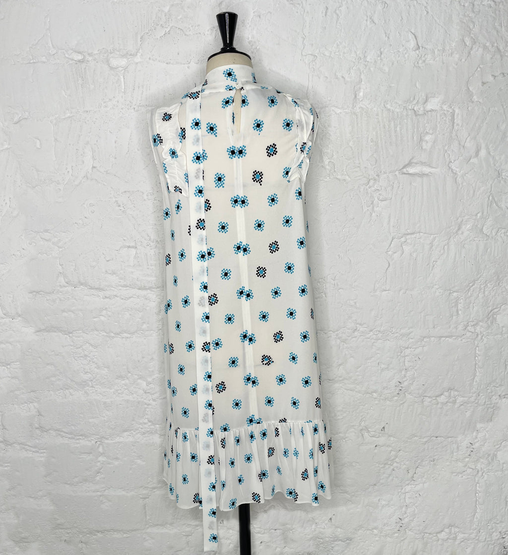 PRADA PRADA - Checkered White Dress - ALE PARIS Luxury Vintage
