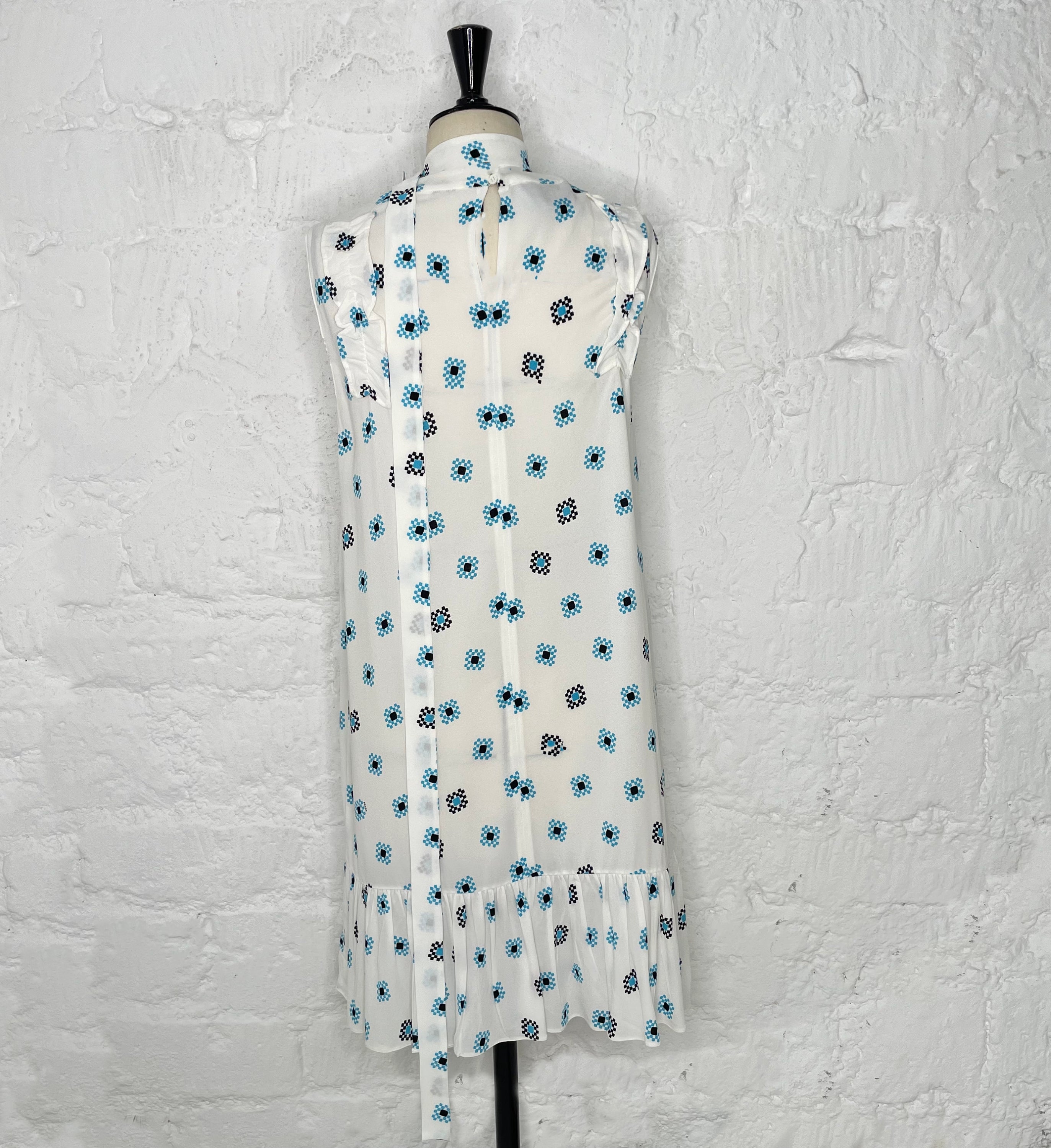 PRADA PRADA - Checkered White Dress - ALE PARIS Luxury Vintage