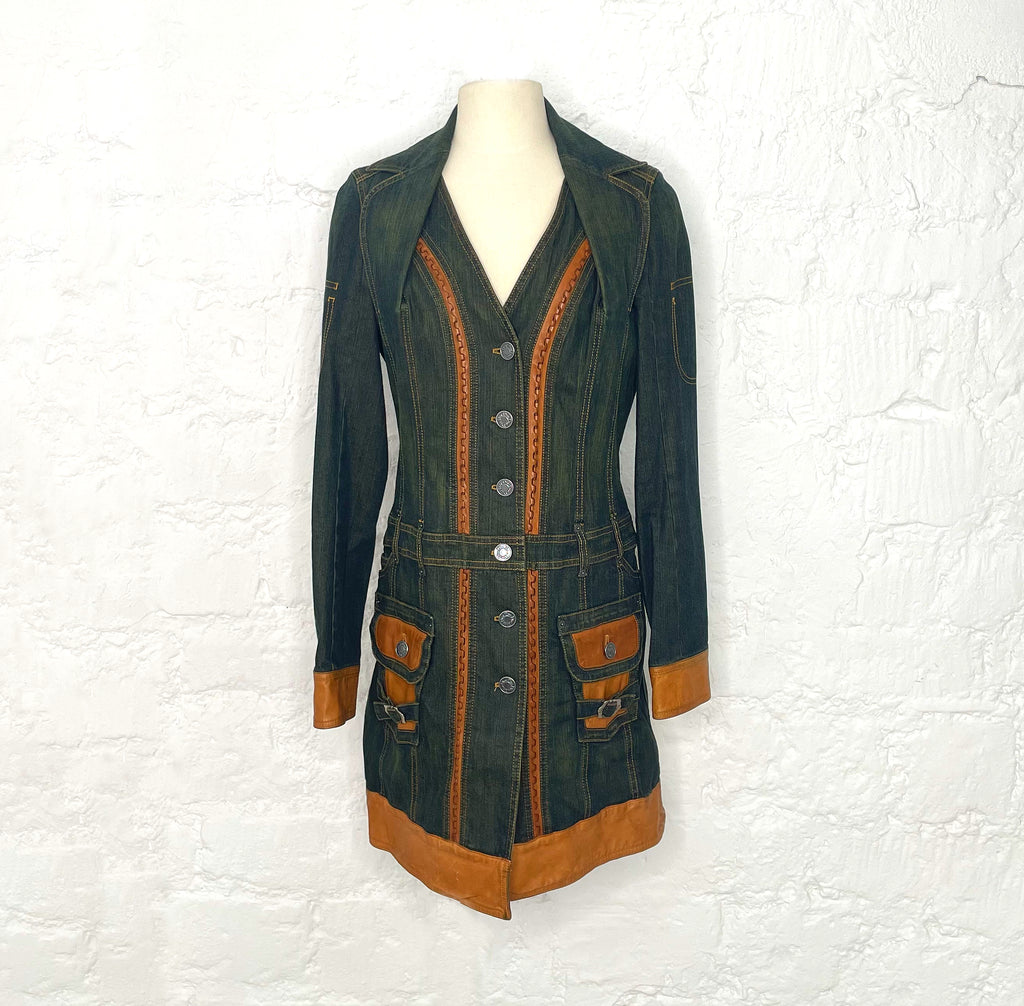 CHRISTIAN DIOR CHRISTIAN DIOR - Denim Bar Dress - ALE PARIS Luxury Vintage