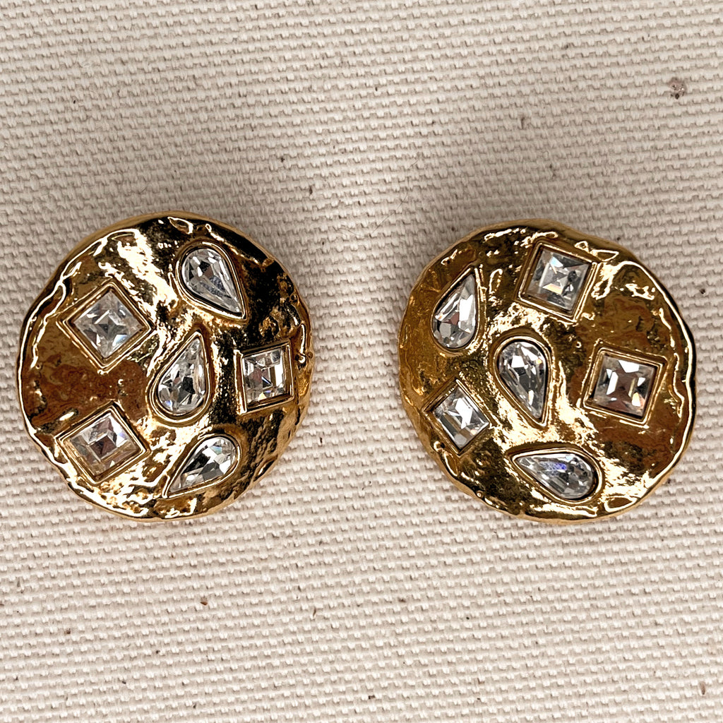 YVES SAINT LAURENT YVES SAINT LAURENT - Round Clip Earrings - ALE PARIS Luxury Vintage