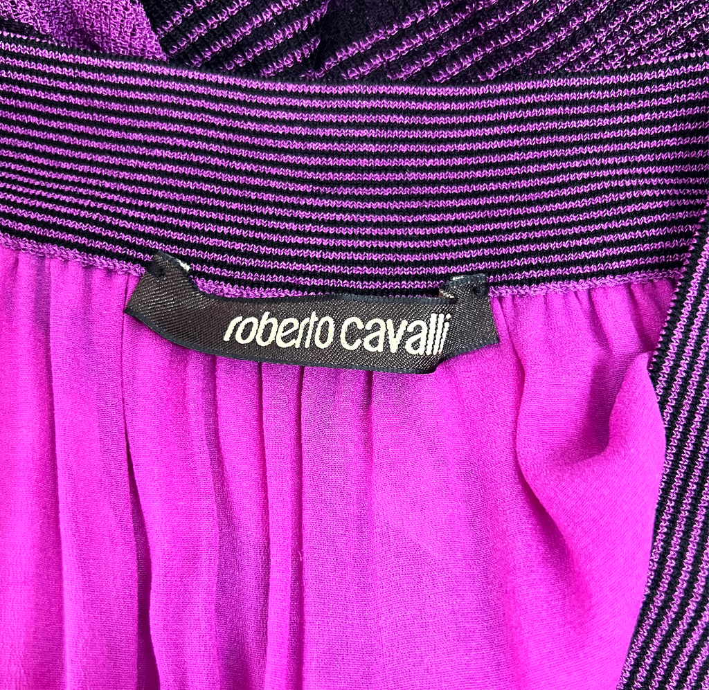 CAVALLI CAVALLI - Purple Floral Dress - ALE PARIS Luxury Vintage