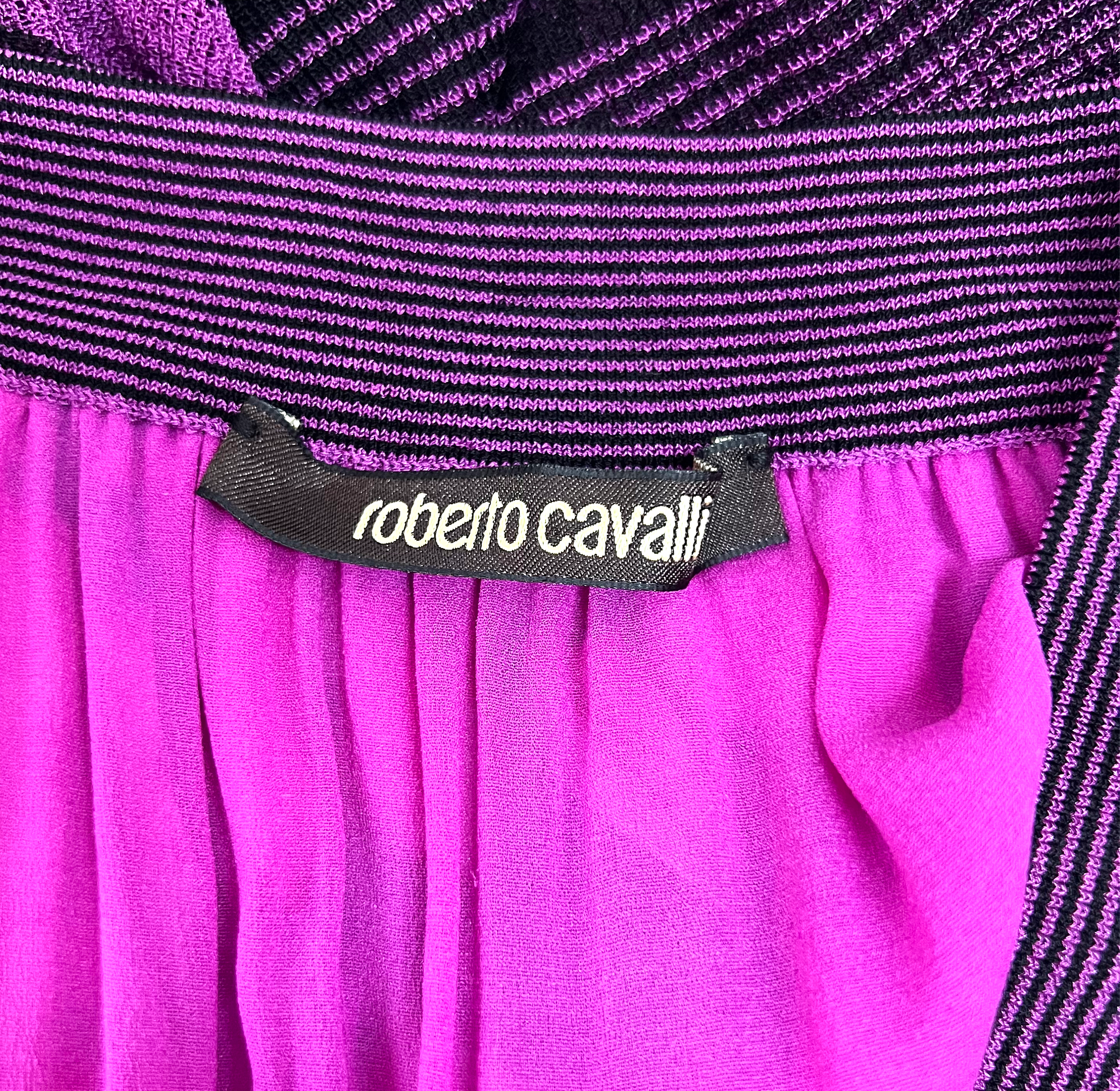 CAVALLI CAVALLI - Purple Floral Dress - ALE PARIS Luxury Vintage