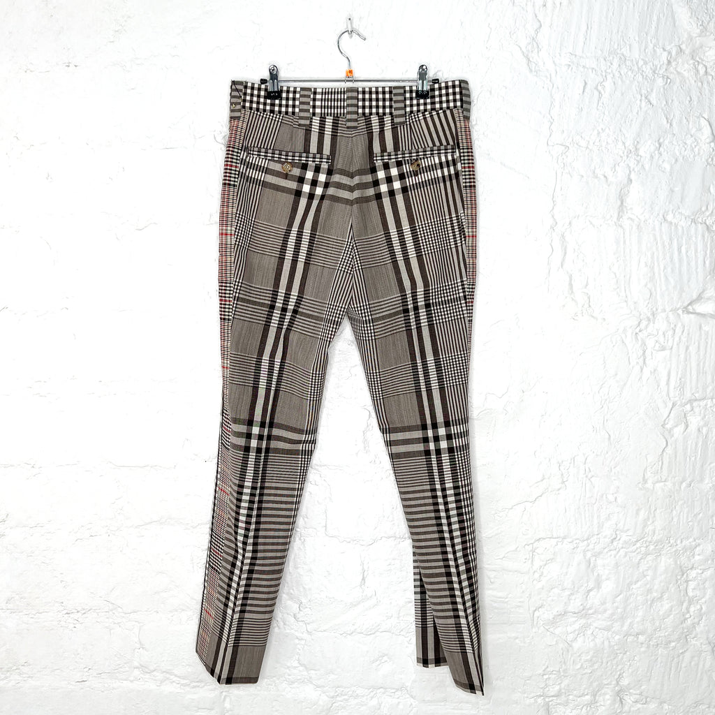 BURBERRY BURBERRY - Black & White Striped Trousers - ALE PARIS Luxury Vintage
