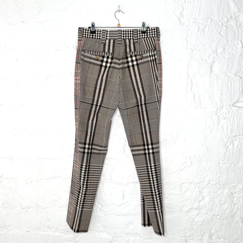 BURBERRY BURBERRY - Black & White Striped Trousers - ALE PARIS Luxury Vintage