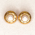 KARL LAGERFELD KARL LAGERFELD - Round Clip Earrings - ALE PARIS Luxury Vintage