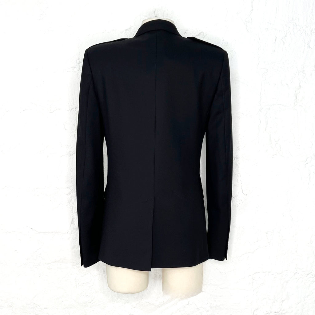 SAINT LAURENT SAINT LAURENT - Black Wool Blazer - ALE PARIS Luxury Vintage