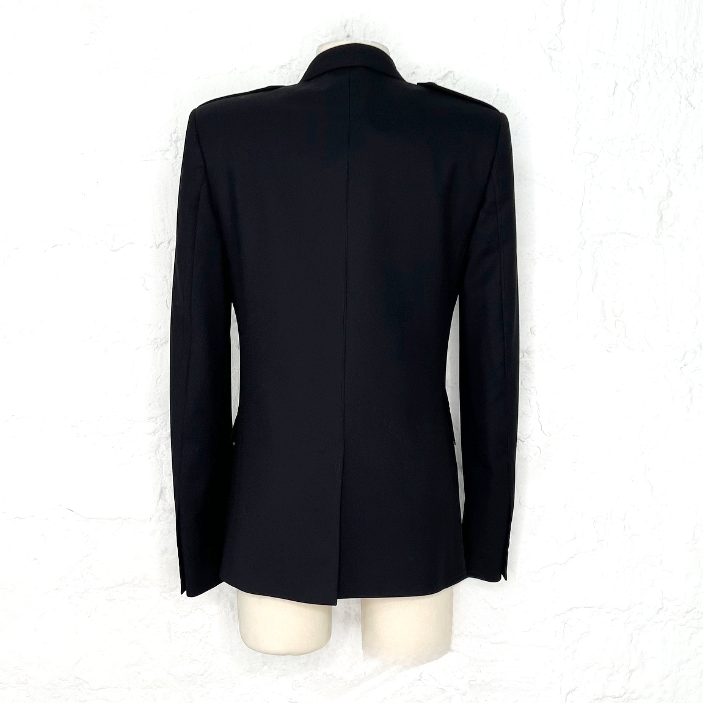 SAINT LAURENT SAINT LAURENT - Black Wool Blazer - ALE PARIS Luxury Vintage