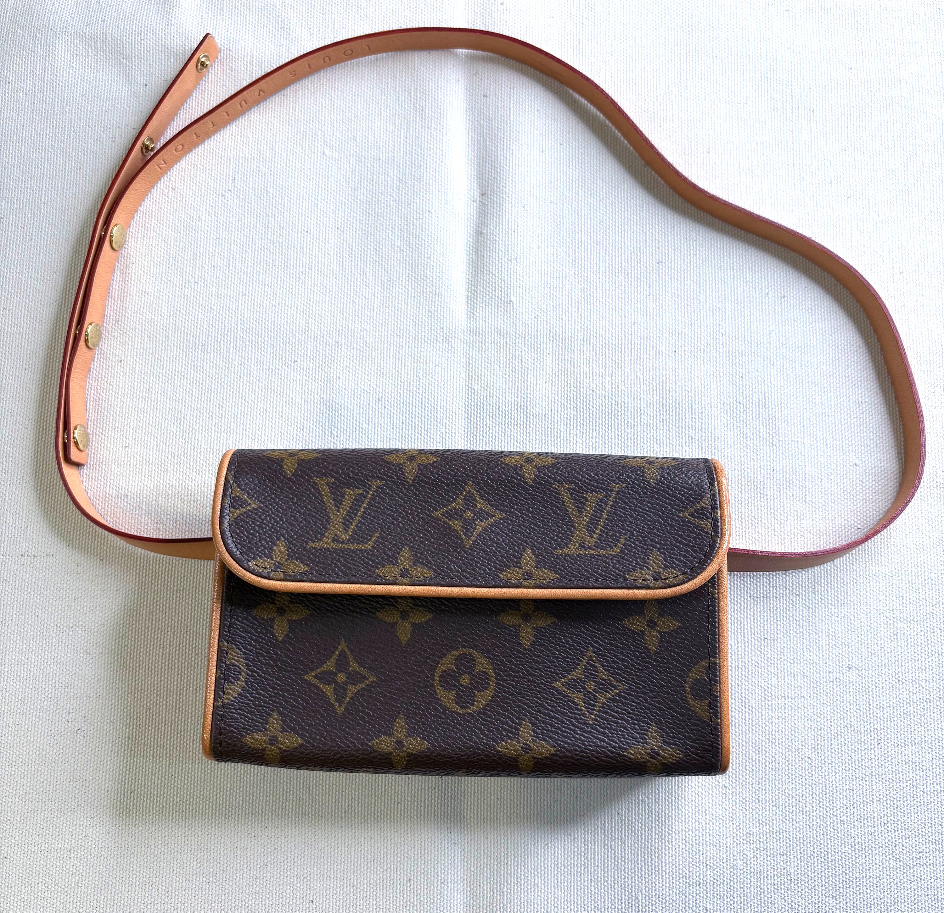 LOUIS VUITTON LOUIS VUITTON - Brown Monogram Florentine Belt Bag - ALE PARIS Luxury Vintage