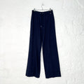 HERNO RESORT HERNO - Resort Navy Wide Leg Trousers - ALE PARIS Luxury Vintage