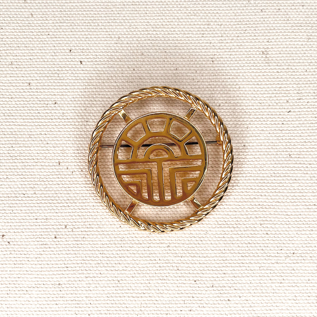 LOUIS FERAUD LOUIS FERAUD -  Round Brooch - ALE PARIS Luxury Vintage