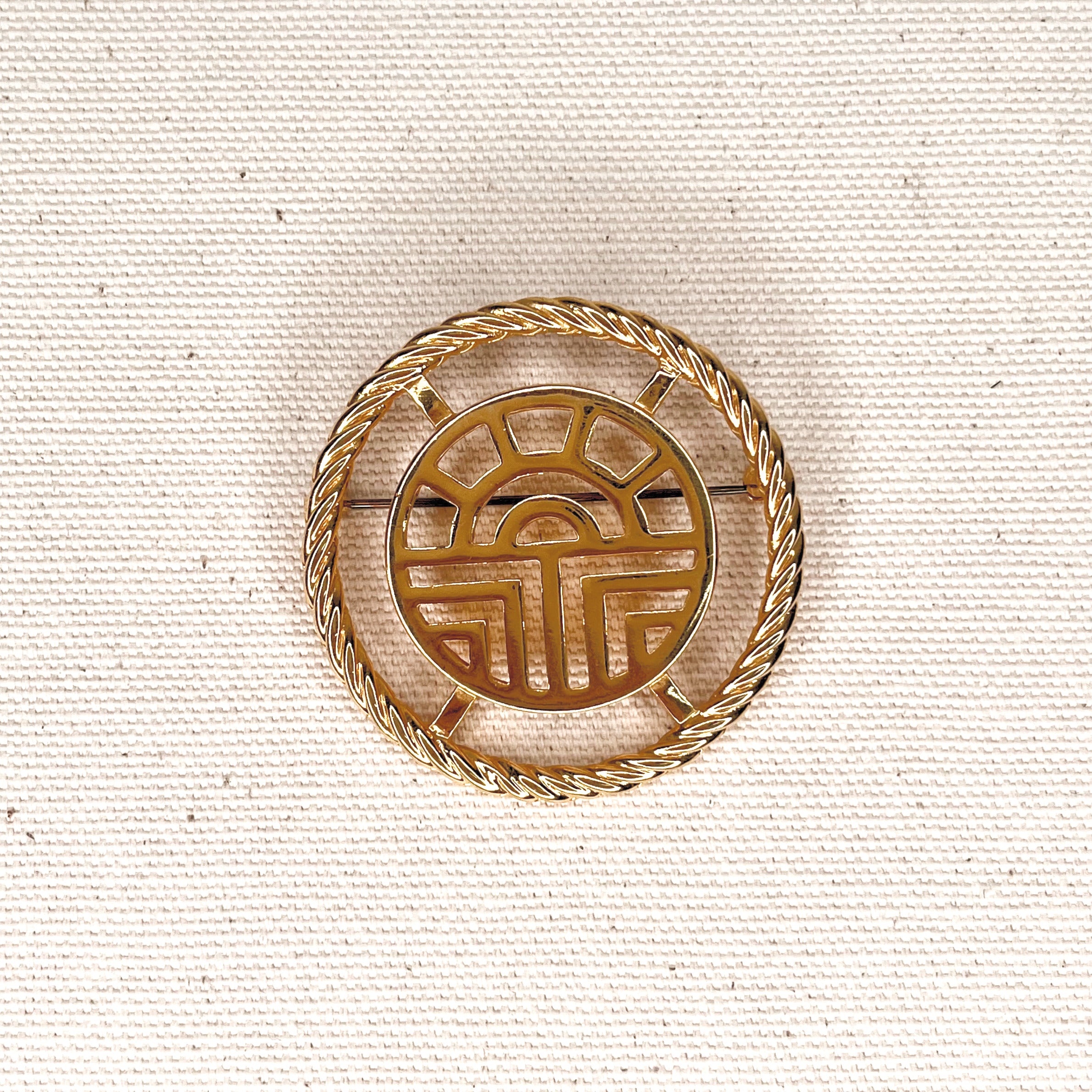 LOUIS FERAUD LOUIS FERAUD -  Round Brooch - ALE PARIS Luxury Vintage