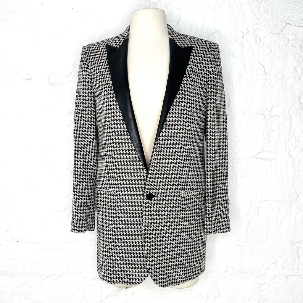 YVES SAINT LAURENT YVES SAINT LAURENT  - S/S 2014 Houndstooth Blazer - ALE PARIS Luxury Vintage