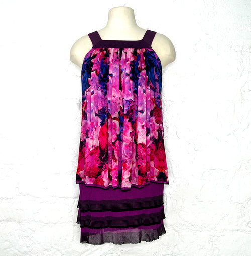CAVALLI CAVALLI - Purple Floral Dress - ALE PARIS Luxury Vintage