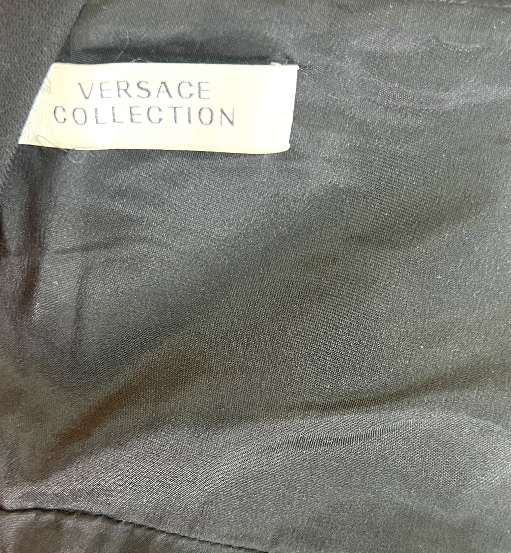 VERSACE VERSACE - Long Black Sequin Dress - ALE PARIS Luxury Vintage
