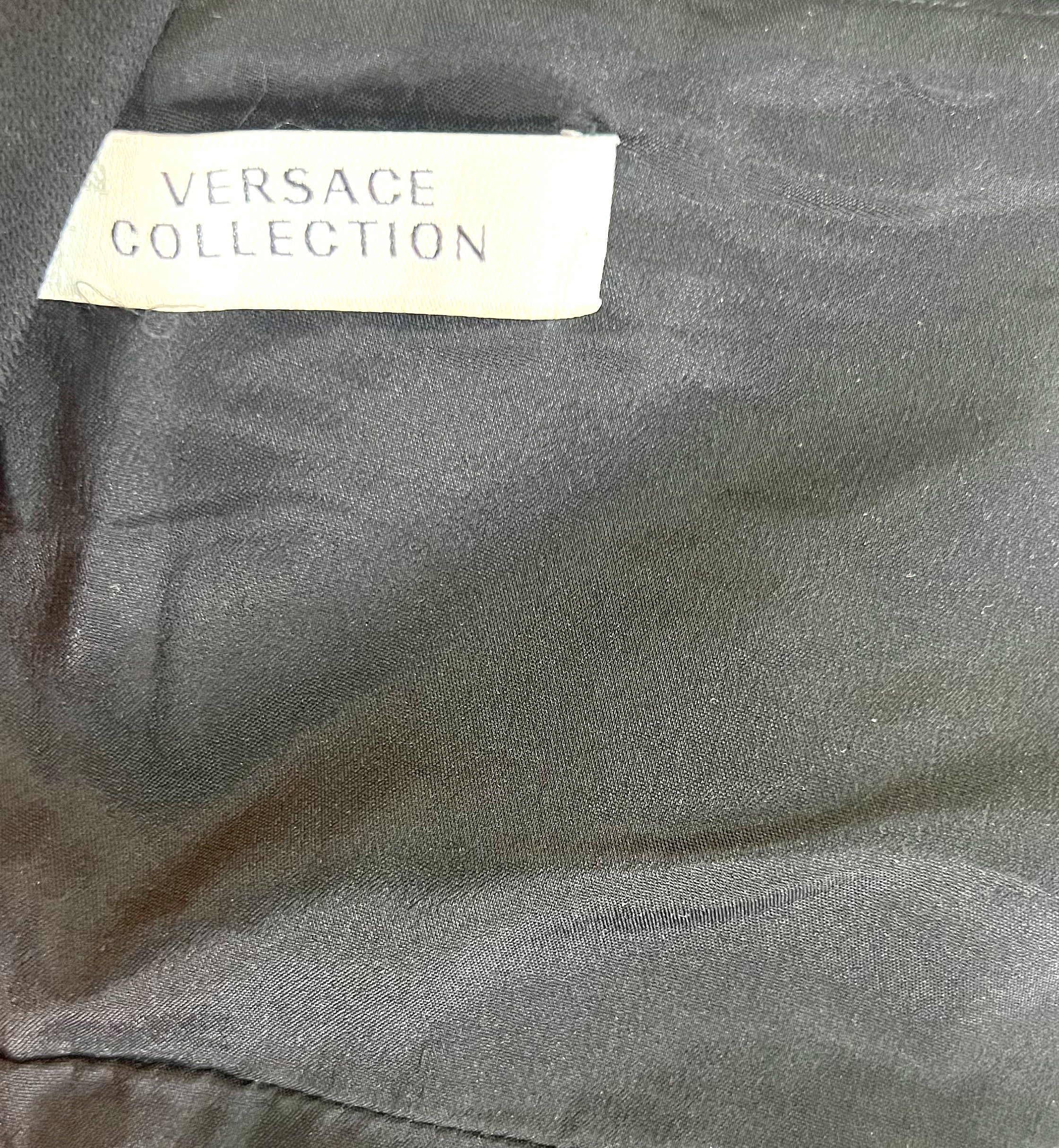 VERSACE VERSACE - Long Black Sequin Dress - ALE PARIS Luxury Vintage