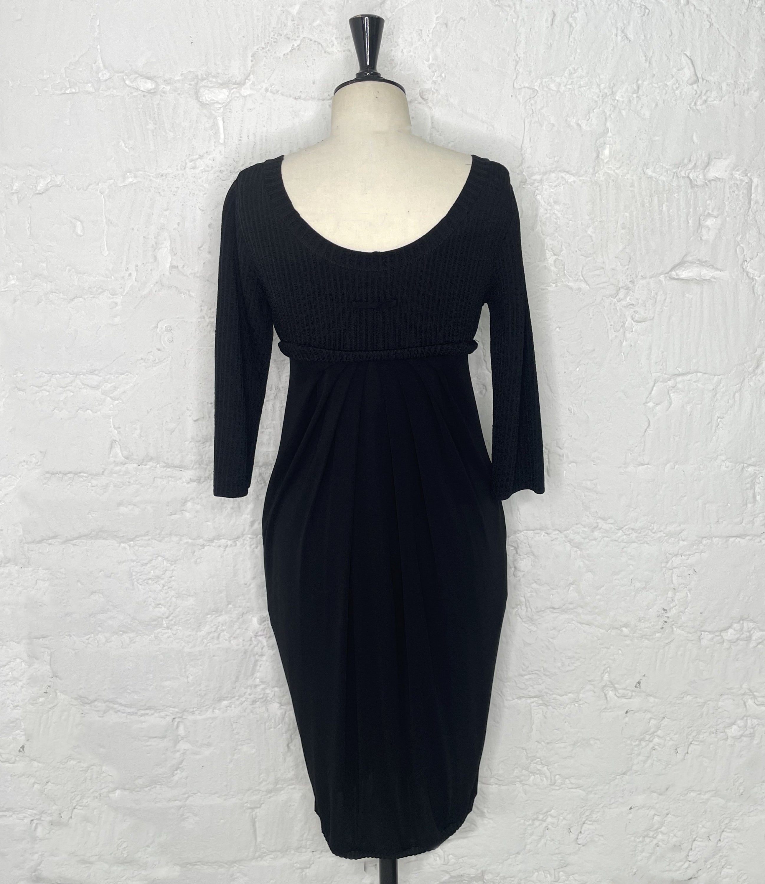 JEAN PAUL GAULTIER JEAN PAUL GAULTIER - Mid Length Black Dress - ALE PARIS Luxury Vintage
