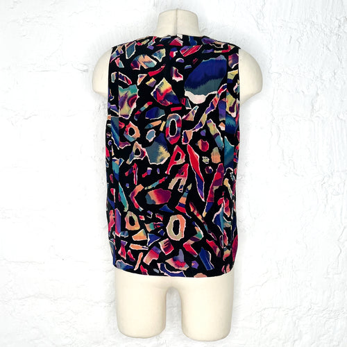CHANEL CHANEL - Multicolor Abstract Top - ALE PARIS Luxury Vintage