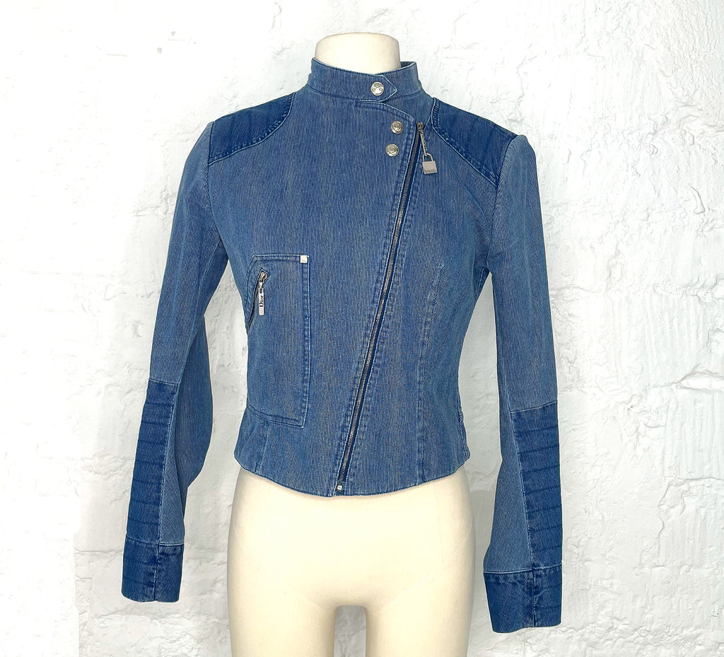 CHRISTIAN DIOR CHRISTIAN DIOR - Blue Denim Perfecto - ALE PARIS Luxury Vintage