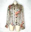 GALLIANO GALLIANO - Floral Print Silk Shirt - ALE PARIS Luxury Vintage