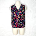 CHANEL CHANEL - Multicolor Abstract Top - ALE PARIS Luxury Vintage
