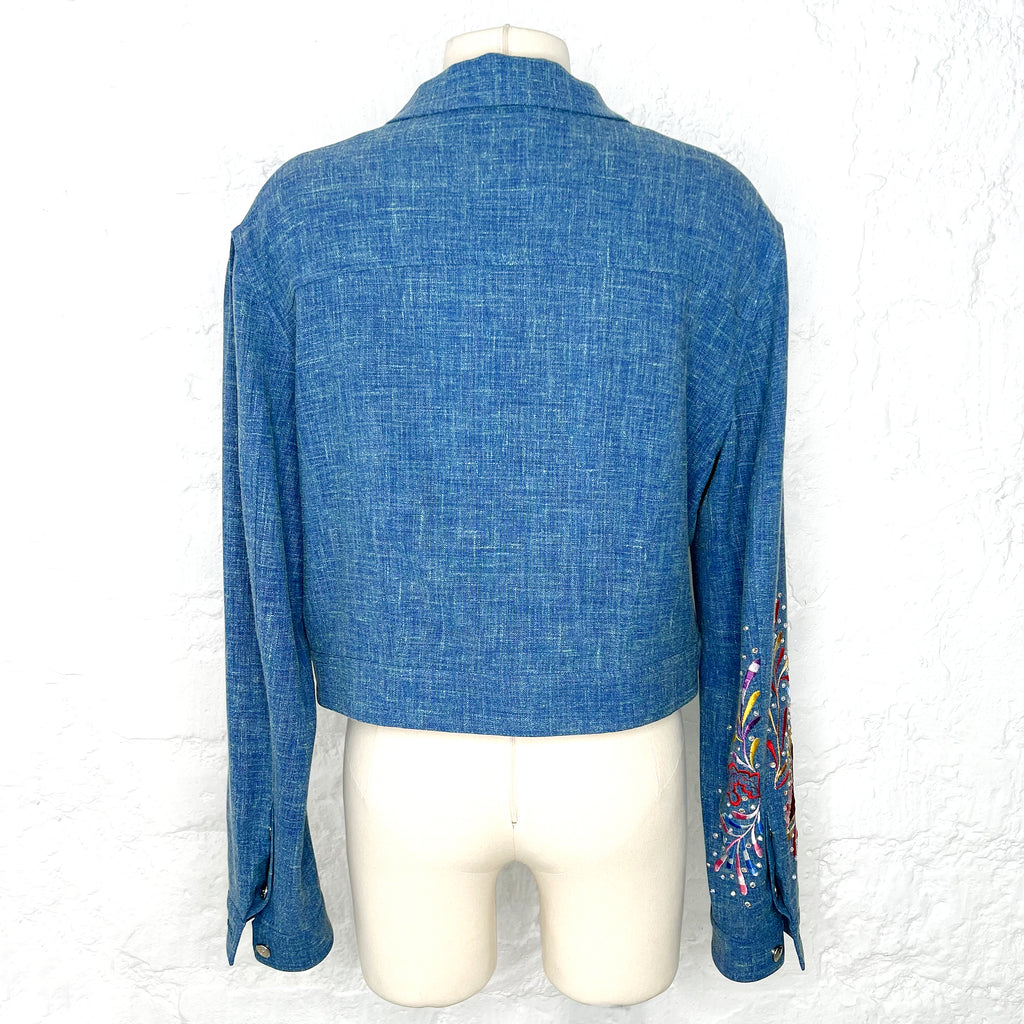 CHRISTIAN DIOR CHRISTIAN DIOR - Embroideries Blue Jacket - ALE PARIS Luxury Vintage