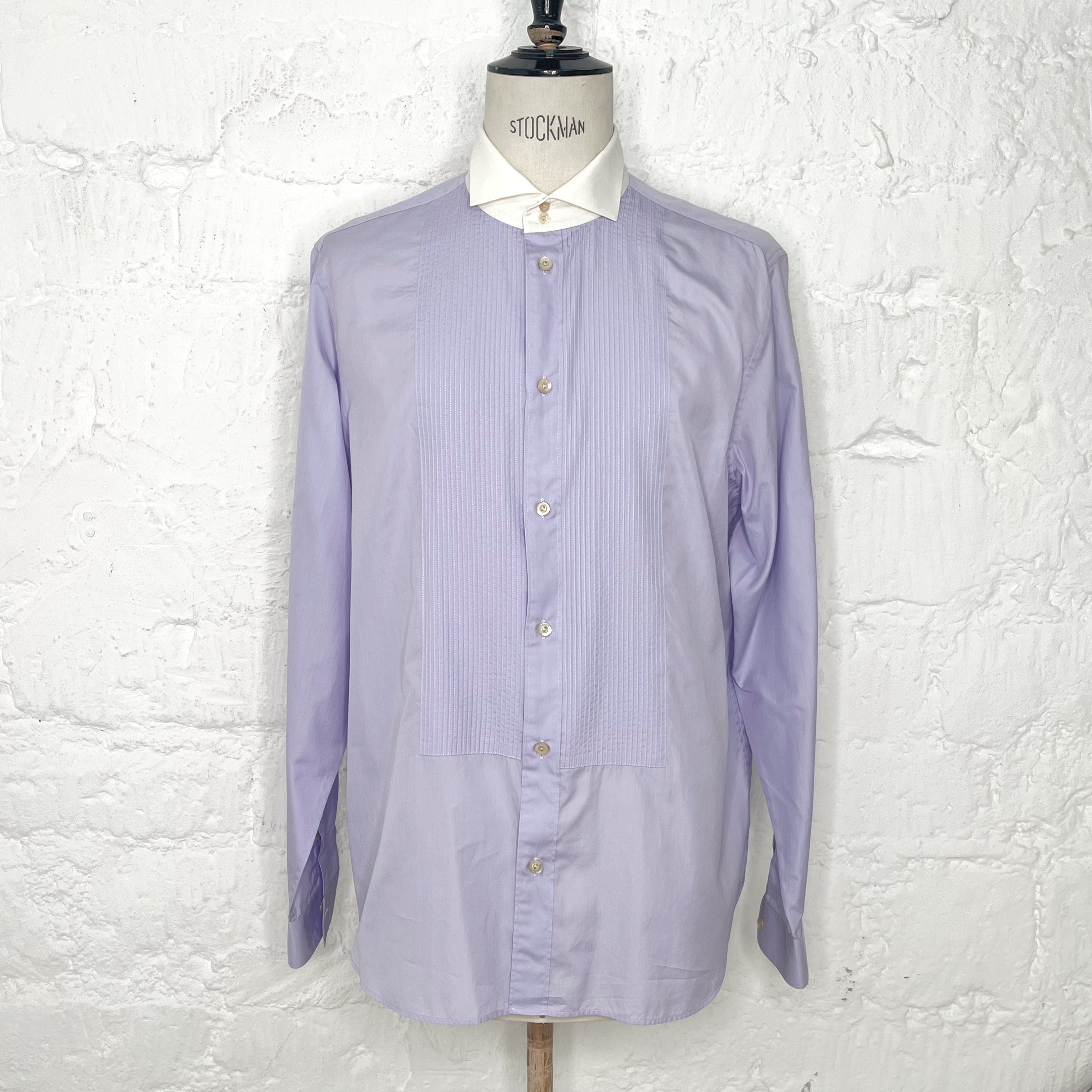 GUCCI GUCCI - Purple Pleated Shirt - ALE PARIS Luxury Vintage
