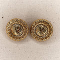 YVES SAINT LAURENT YVES SAINT LAURENT - Round Clip Earrings - ALE PARIS Luxury Vintage