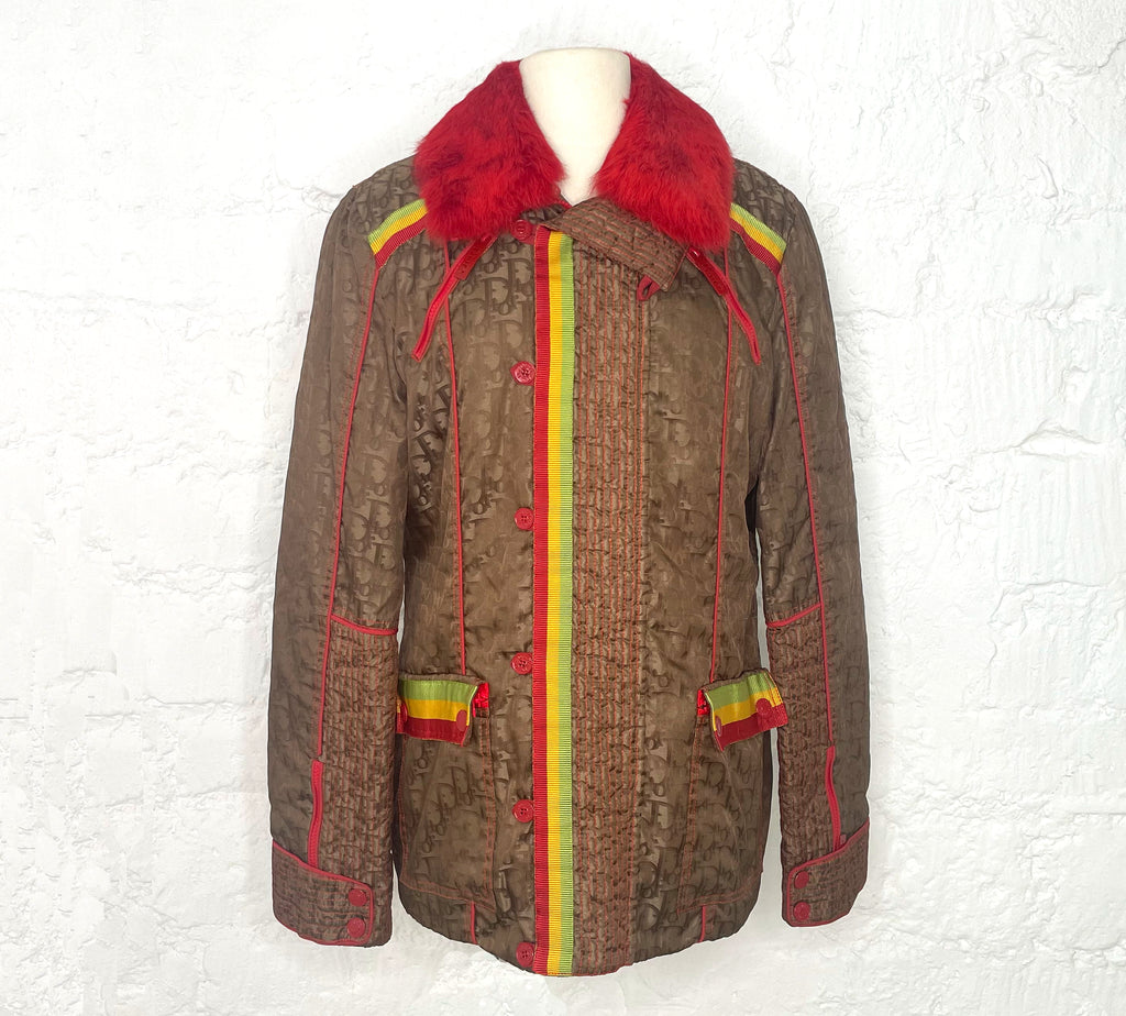 CHRISTIAN DIOR CHRISTIAN DIOR - Rasta Dior Monogram Ski Jacket - ALE PARIS Luxury Vintage