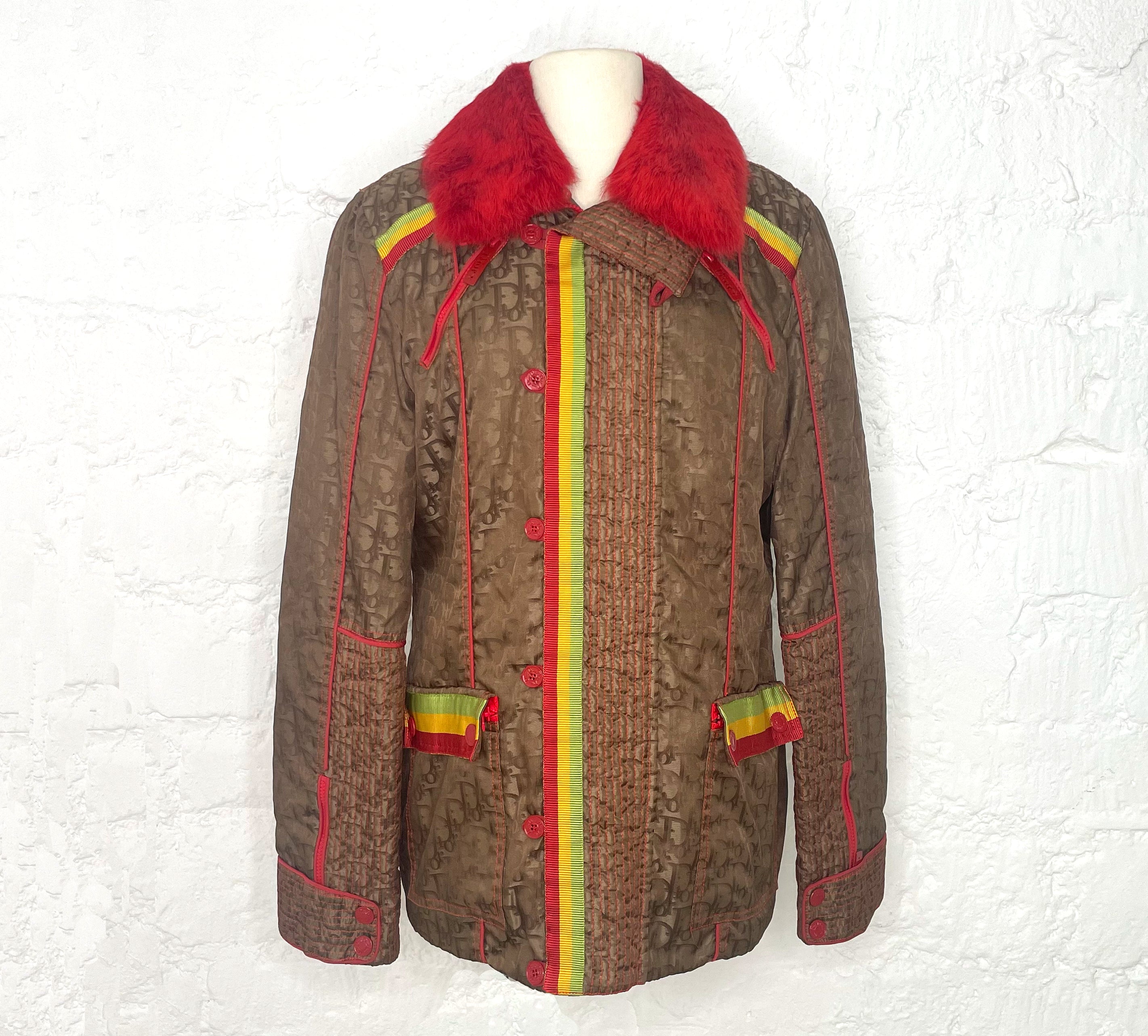 CHRISTIAN DIOR CHRISTIAN DIOR - Rasta Dior Monogram Ski Jacket - ALE PARIS Luxury Vintage