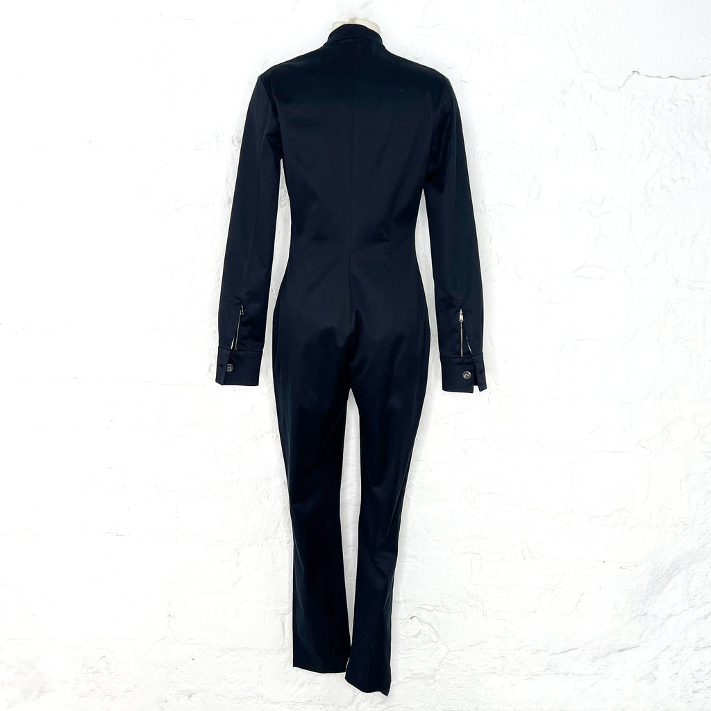 YVES SAINT LAURENT YVES SAINT LAURENT - Black Laced Combinaison - ALE PARIS Luxury Vintage