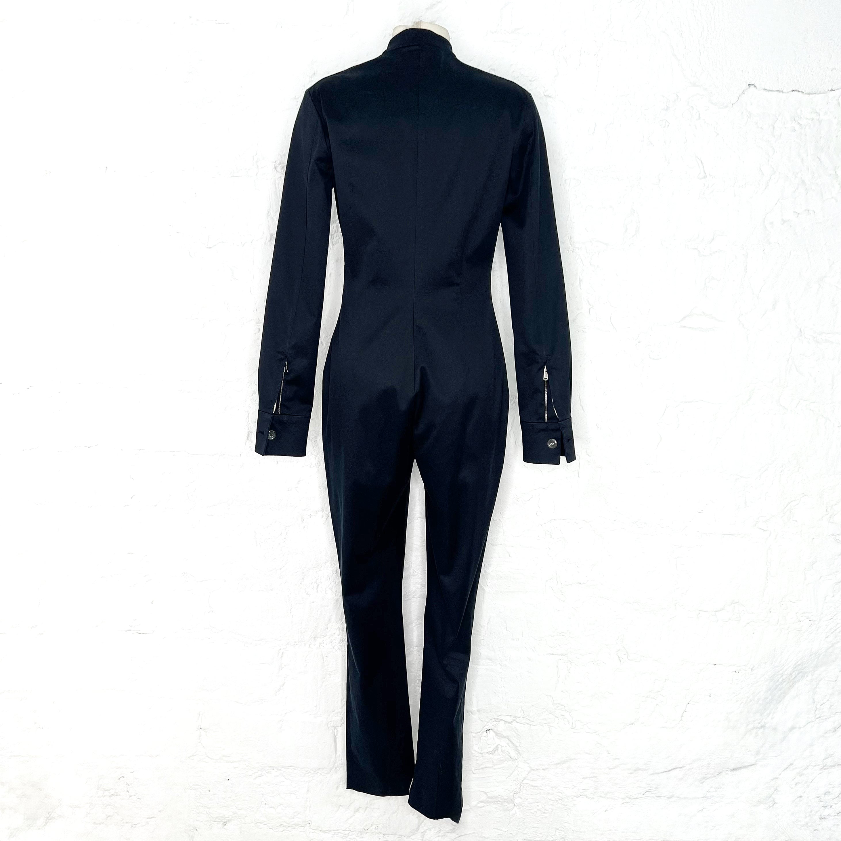 YVES SAINT LAURENT YVES SAINT LAURENT - Black Laced Combinaison - ALE PARIS Luxury Vintage