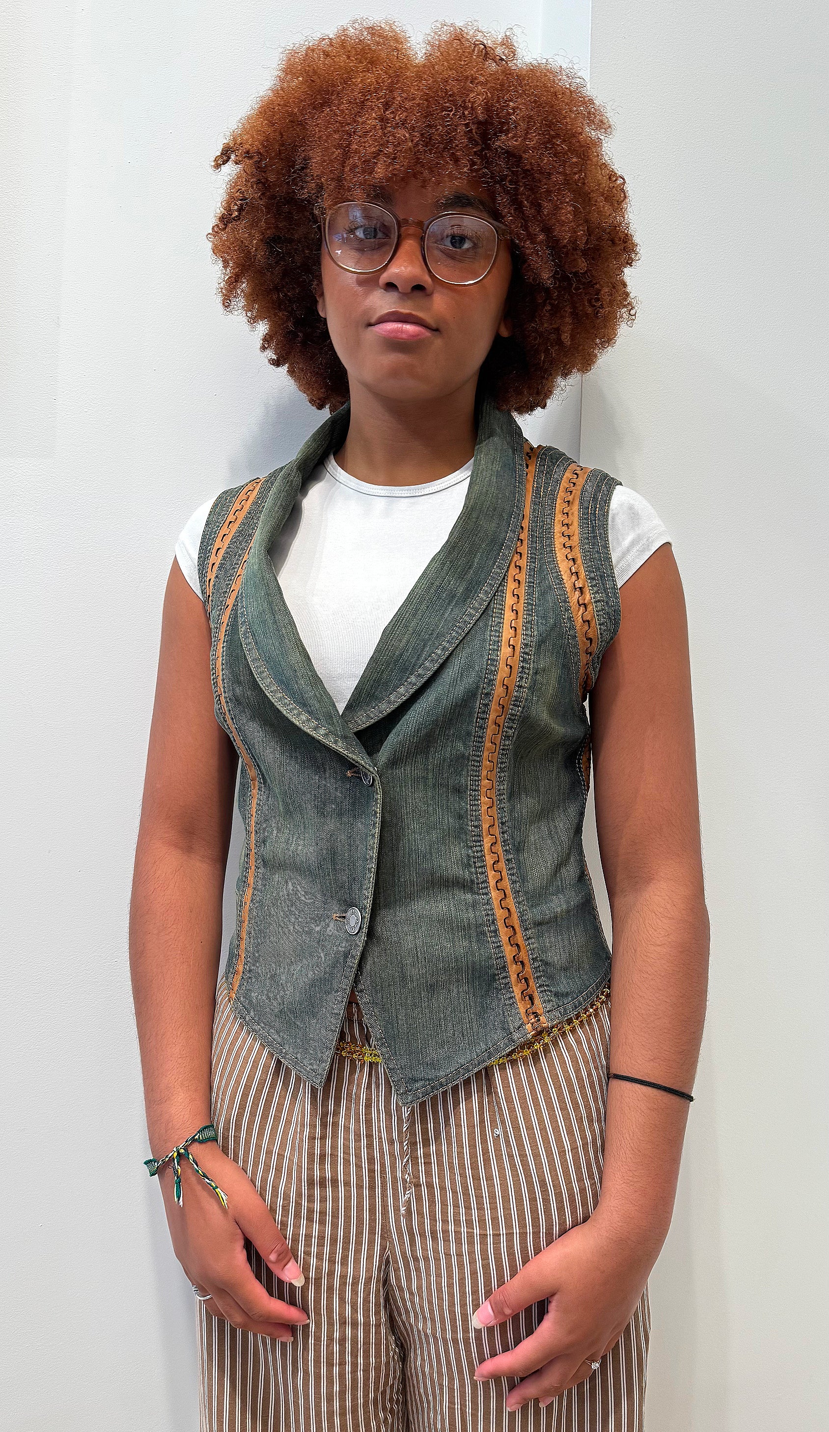 CHRISTIAN DIOR CHRISTIAN DIOR - Green Denim Waistcoat - ALE PARIS Luxury Vintage