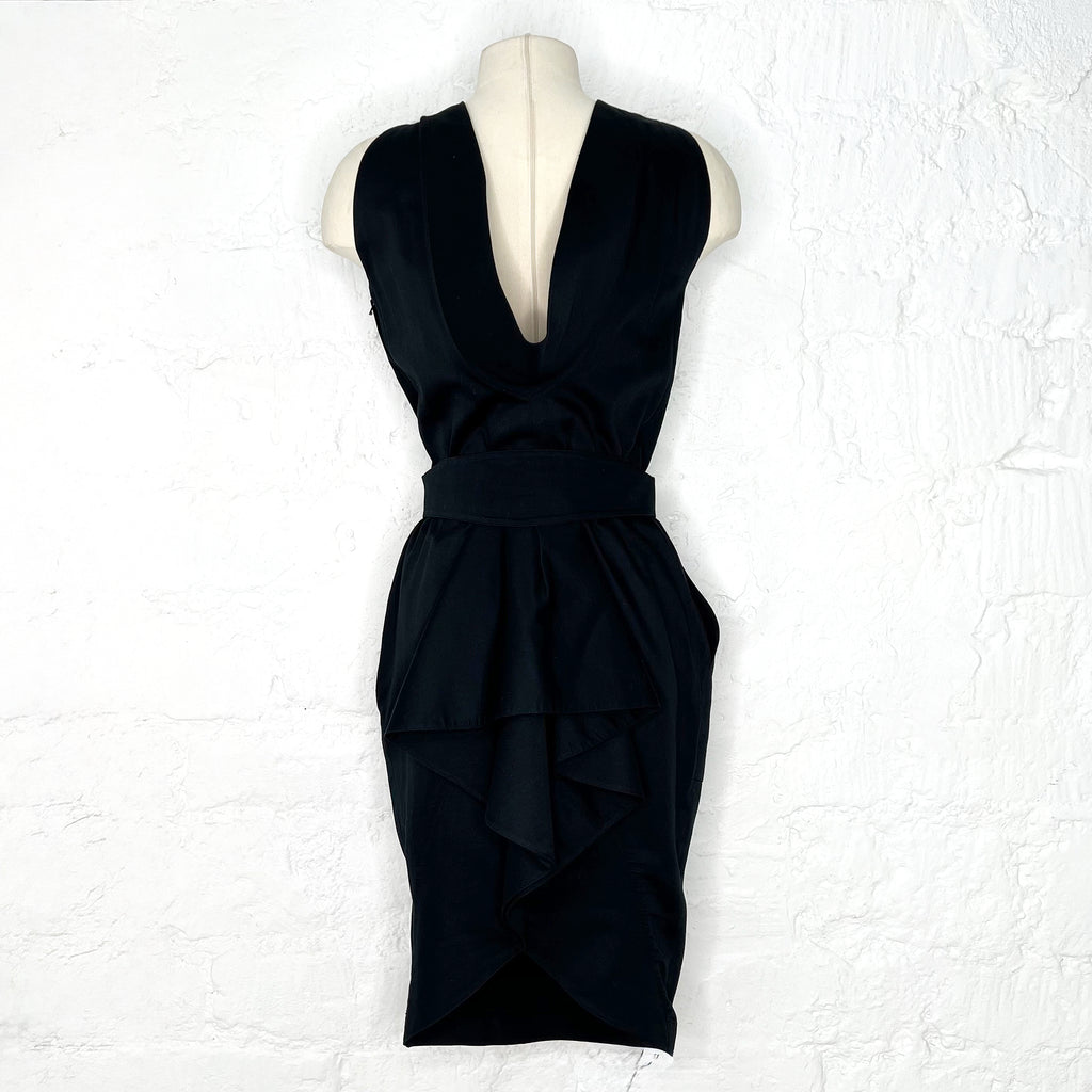 THIERRY MUGLER THIERRY MUGLER - Mi Long Black Dress - ALE PARIS Luxury Vintage