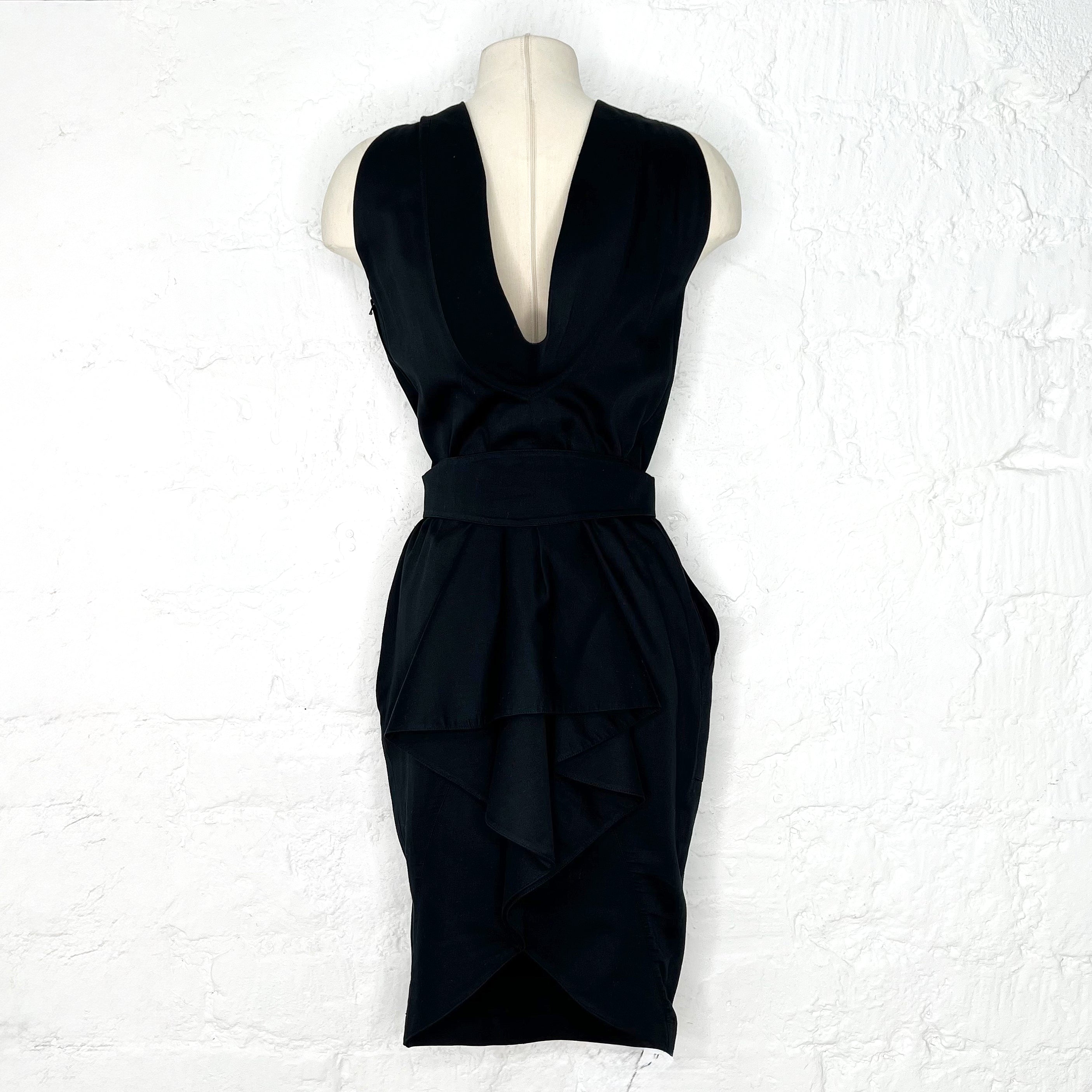 THIERRY MUGLER THIERRY MUGLER - Mi Long Black Dress - ALE PARIS Luxury Vintage