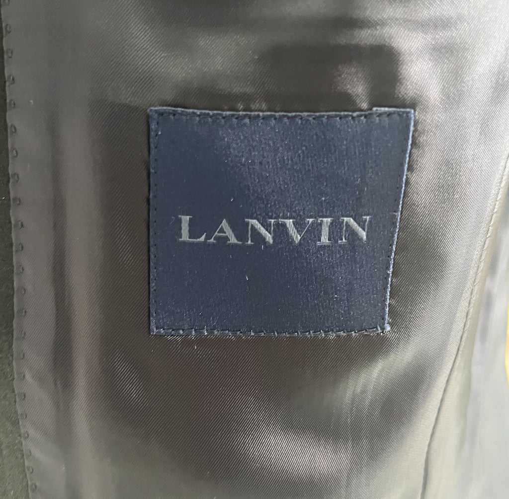 LANVIN LANVIN - Elegant Navy Smoking With Shawl Collar - ALE PARIS Luxury Vintage