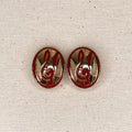 PIERRE BALMAIN PIERRE BALMAIN - Oval Clip Earrings - ALE PARIS Luxury Vintage
