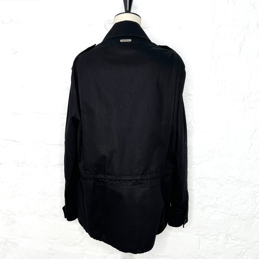 YVES SAINT LAURENT YVES SAINT LAURENT - Black Oversized Cargo Jacket - ALE PARIS Luxury Vintage