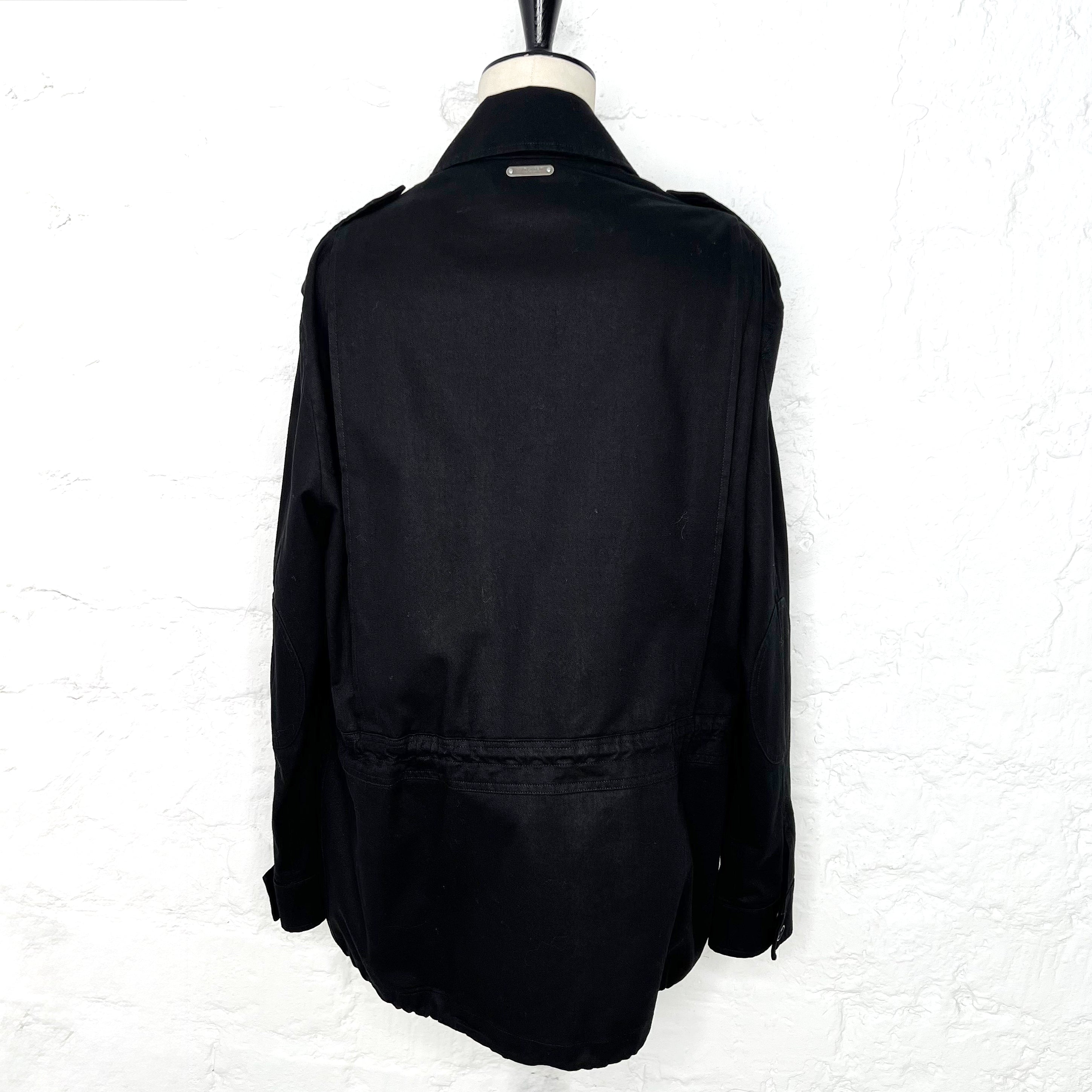 YVES SAINT LAURENT YVES SAINT LAURENT - Black Oversized Cargo Jacket - ALE PARIS Luxury Vintage