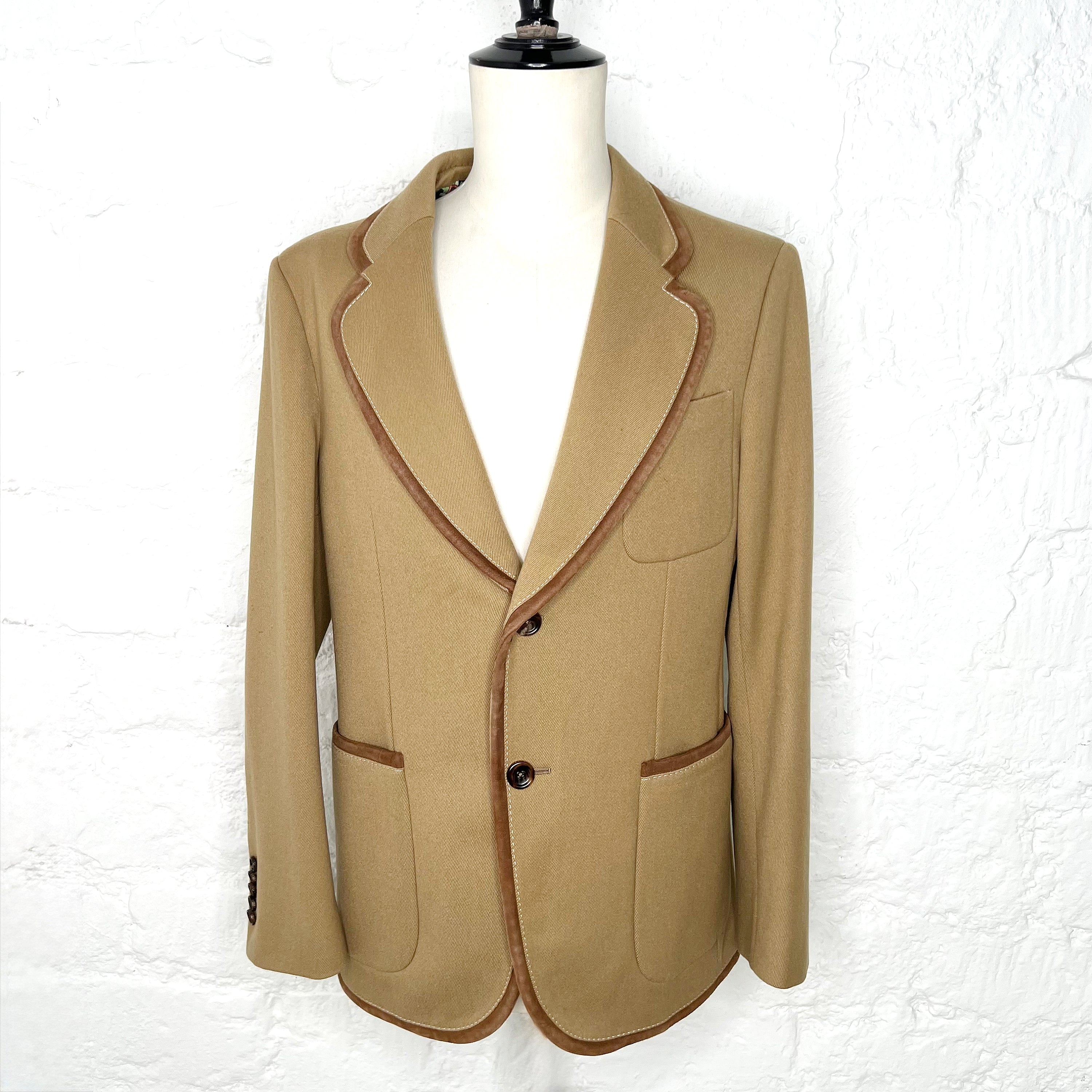 GUCCI GUCCI - Camel Wool Jacket - ALE PARIS Luxury Vintage
