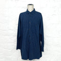 ISSEY MIYAKE ISSEY MIYAKE - Blue Oversize Striped Shirt - ALE PARIS Luxury Vintage