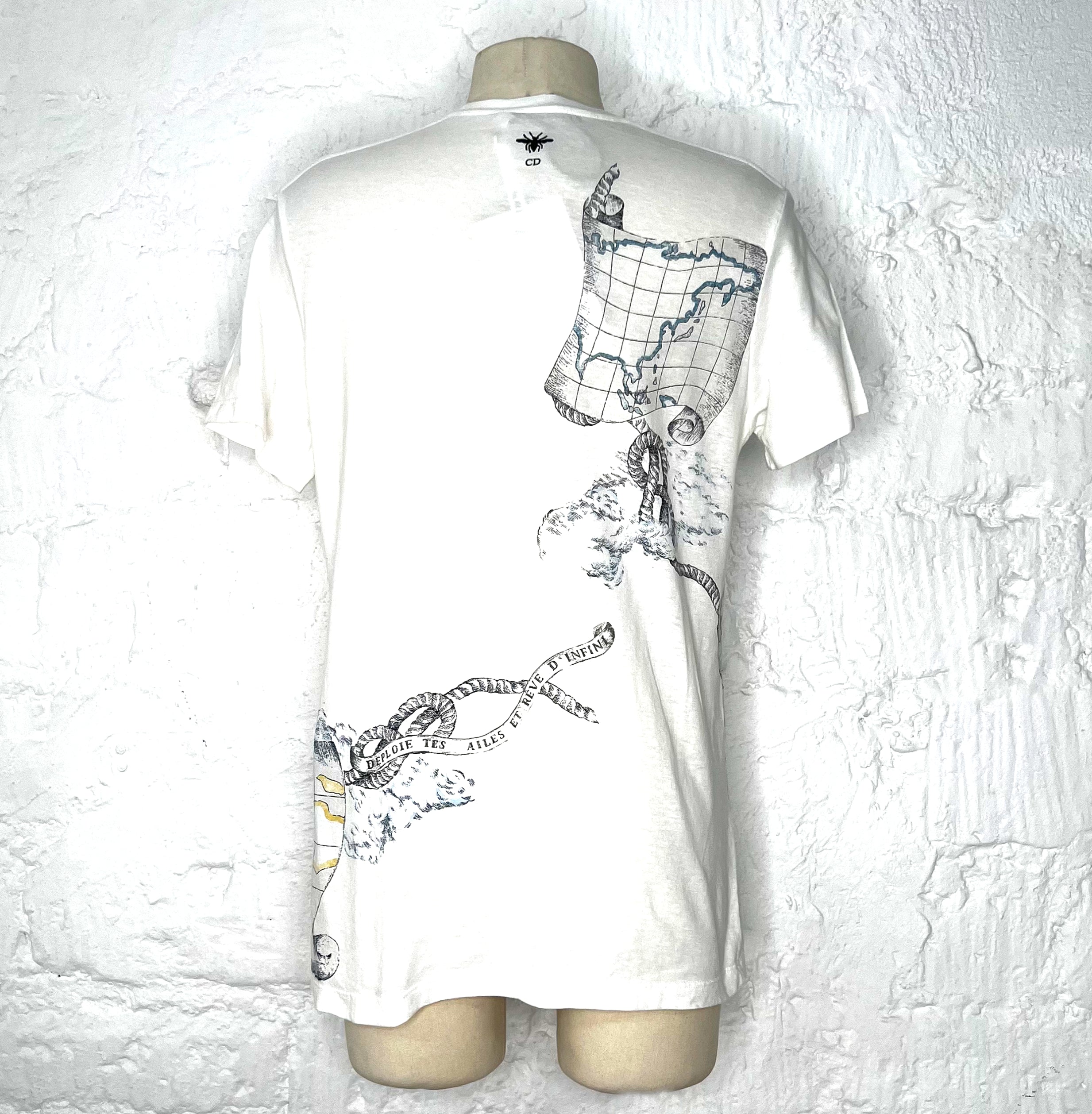 CHRISTIAN DIOR CHRISTIAN DIOR - Dior White Cruise T Shirt - ALE PARIS Luxury Vintage