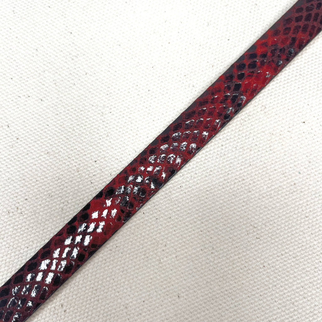MAX MARA MAX MARA - Red Python Belt - ALE PARIS Luxury Vintage