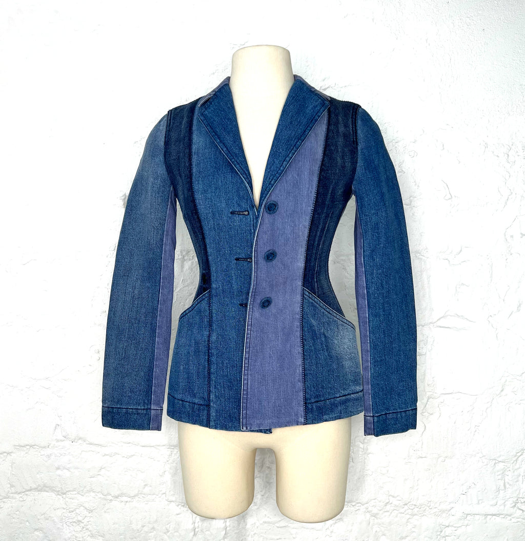 CHRISTIAN DIOR CHRISTIAN DIOR -  Denim Patchwork Jacket - ALE PARIS Luxury Vintage