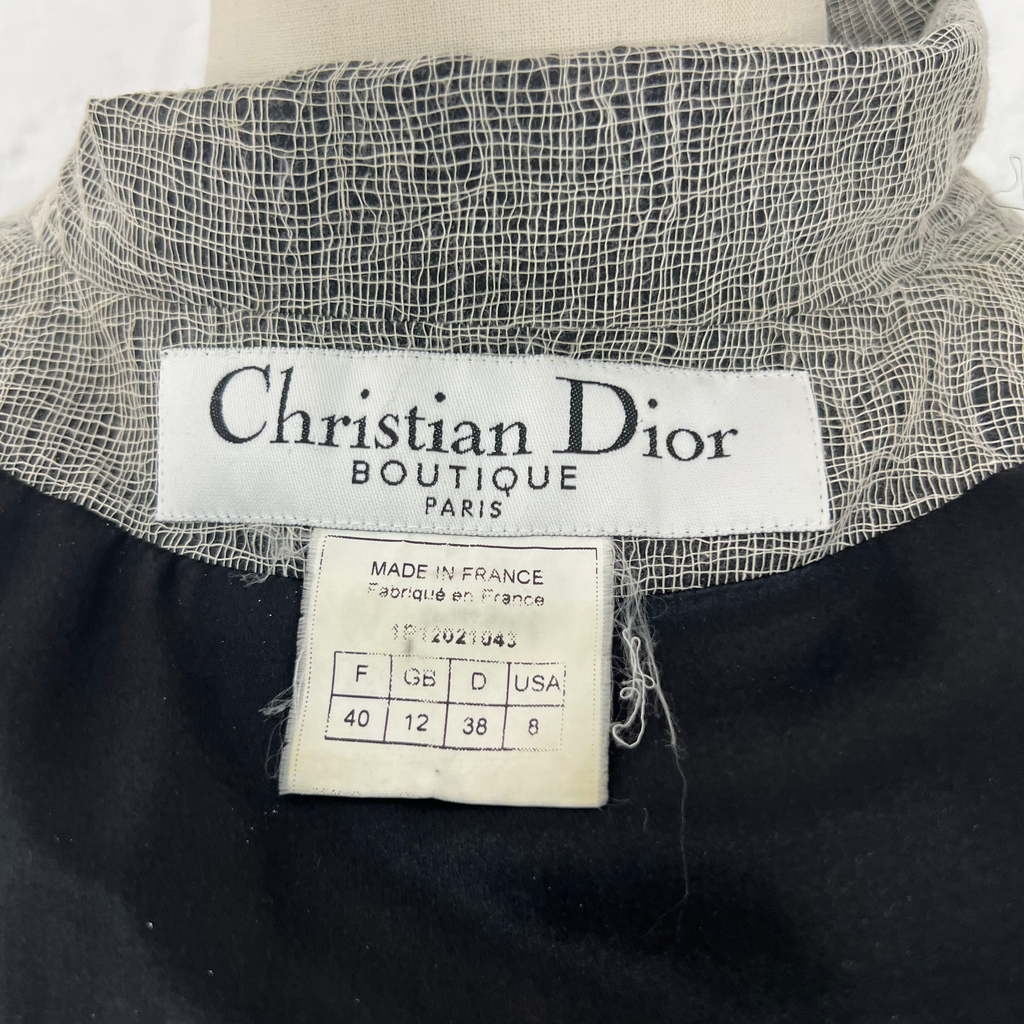 CHRISTIAN DIOR CHRISTIAN DIOR - Bust Effet Silk Jacket - ALE PARIS Luxury Vintage