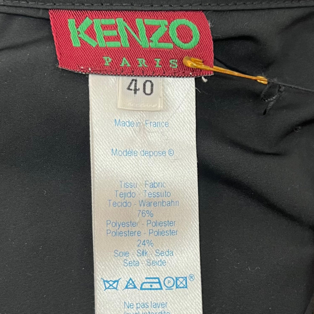 KENZO KENZO - Black Flured Dress Shirt - ALE PARIS Luxury Vintage